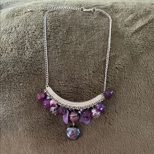 Elegant Purple Beaded Necklace